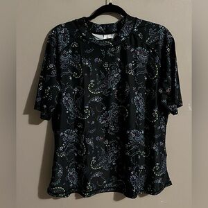 $6❤️Bundled Halcurt Black Paisley Swim Shirt